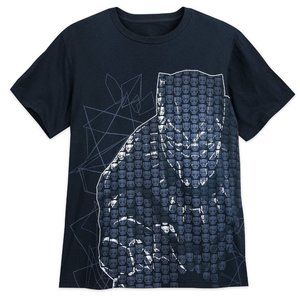 DISNEY STORE  BLACK SILVER BLACK PANTHER GRAPHIC MARVEL TEE SIZE: 2XL NWT